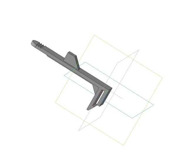 Byr Gorenje çamaşır makinesinin toz kutusu klipsi (Plastik Aparattır!!!) 3D