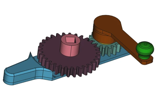 Byr Okulun birinci sınıfında robotik için şanzıman (Plastik Aparattır!!!) 3D