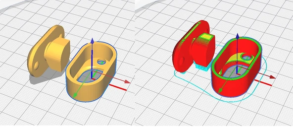 mobilya oval boru - uç kapağı (döner) (STL + SolidWorks) (Plastik Aparattır!!!)