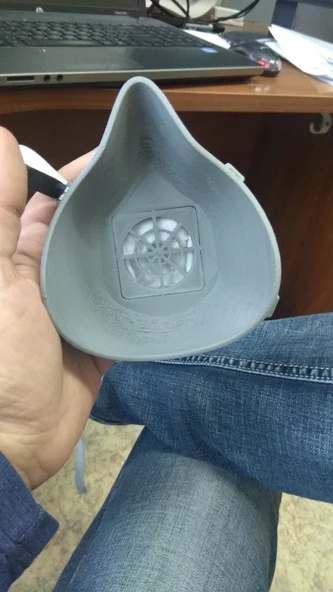 Byr Antiviral maske (Plastik Aparattır!!!) 3D - Resim 2