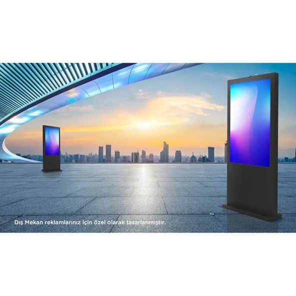 ONVO 55" Dokunmatik 55OUT6000 Dış Mekan Sabit Andorid Videowall Cihazı Siyah - 2