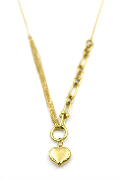 Kalp Kolye - Altın ürün görseli 1