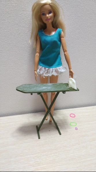 Byr Barbie bebek için ütü masası (Plastik Aparattır!!!) 3D