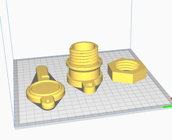 Byr Bal Bal Musluğu veya Balı Bir Kovaya Dökmek İçin (Konu M42) (Plastik Aparattır!!!) 3D - 1