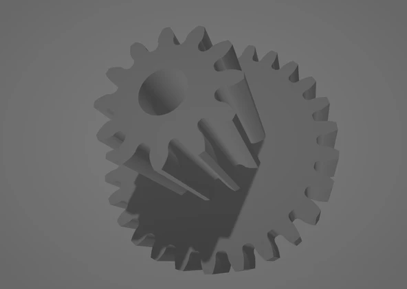 Byr Blender Russell'dan Vites (Z1 = 12, D1 = 12, Z2 = 28, D2 = 25) (Plastik Aparattır!!!) 3D