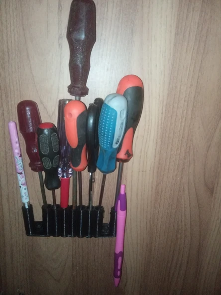 Byr Duvar Organizatörü/Kapı/Dolap/Kalemler/Kalemler için Başucu Masa 9 adet (Plastik Aparattır!!!) 3D