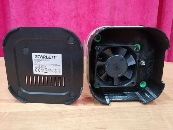 Byr Skarlett nemlendirici fanı ile alt kısım (Plastik Aparattır!!!) 3D