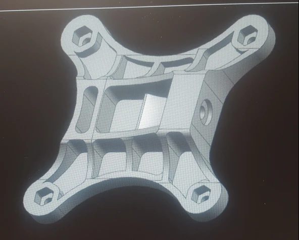 Byr İnce monitörler için VESA-75 braketi Xiaomi Monitör 1C/ Redmi Monitör 1A (23.8). (Plastik Aparattır!!!) 3D