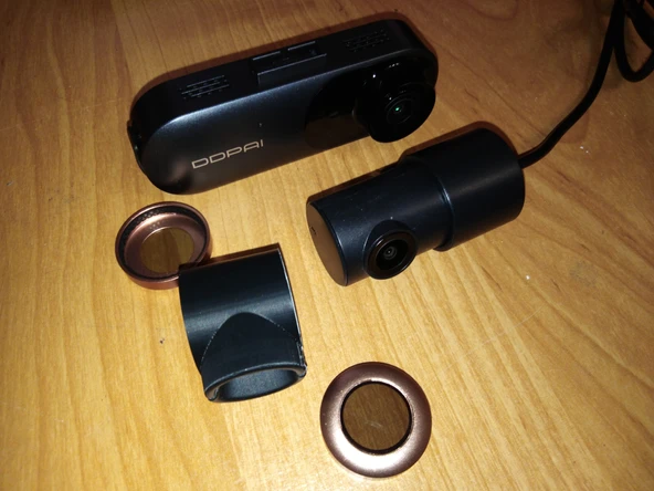 Byr DDPAI mola N3 Pro için: Ana kameradan arkaya bir polarizasyon filtresi adaptörü. (Plastik Aparattır!!!) 3D - 2