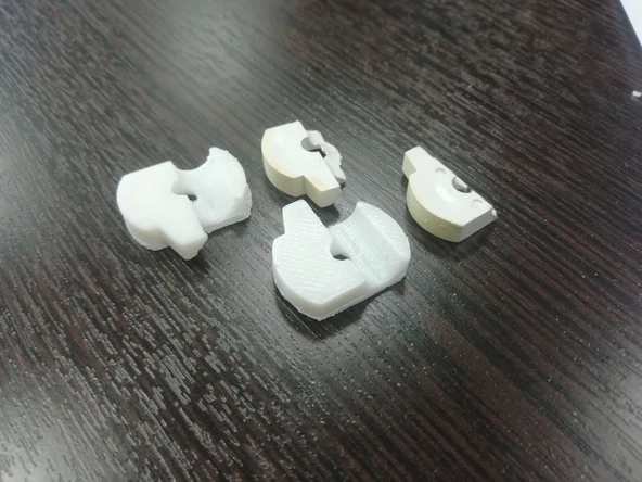 Byr Kelepçe Deltası 1'deki tablo lambasının döner mekanizmasının astarları 1 (Plastik Aparattır!!!) 3D - Resim 2