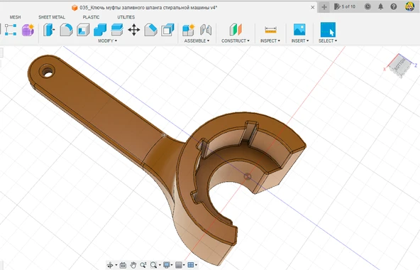 Byr Çamaşır makinesinin dökme hortumunun birleştirilmesinin kulübü (Plastik Aparattır!!!) 3D - 2