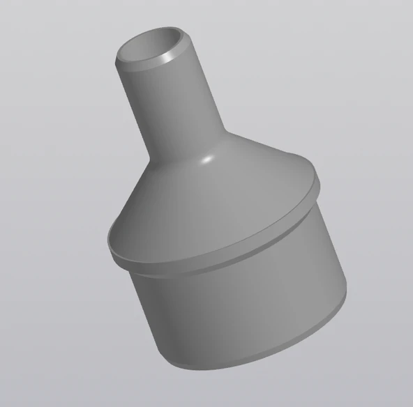 Byr Çamaşır makinesinin tahliye hortumu için 50x20 adaptörü (Plastik Aparattır!!!) 3D