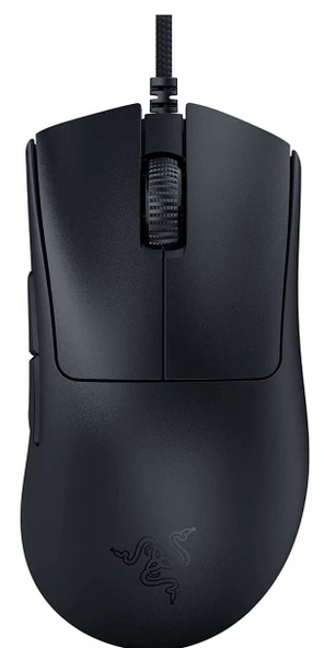 Razer DeathAdder V3 - Ergonomik Esports Fare (59 g Hafif Tasarım, Ergonomik Şekil, 30K Optik Sensör, Optik Fare Anahtarı Gen-3, 8000Hz HyperPolling Teknolojisi, Speedflex Kablo) Siyah
