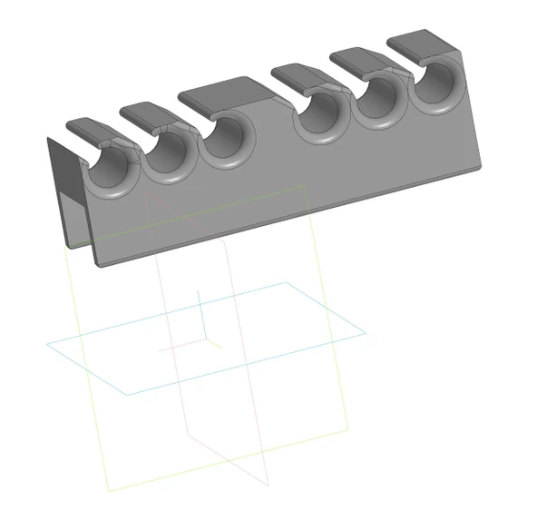 Byr Tezgahın 17mm kalınlığında bir tablonun kenarındaki kablolar için sabitleme (Plastik Aparattır!!!) 3D - Resim 2