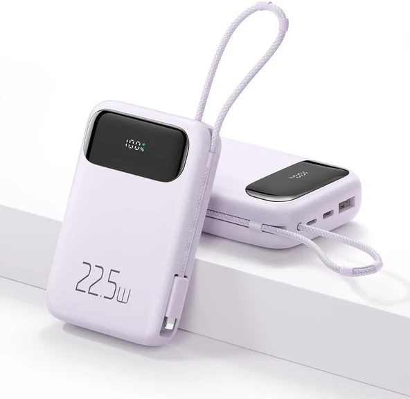 Mcdodo Mc-3255 10.000 Mah Lightning 22.5W Powerbank, Mor - Resim 2