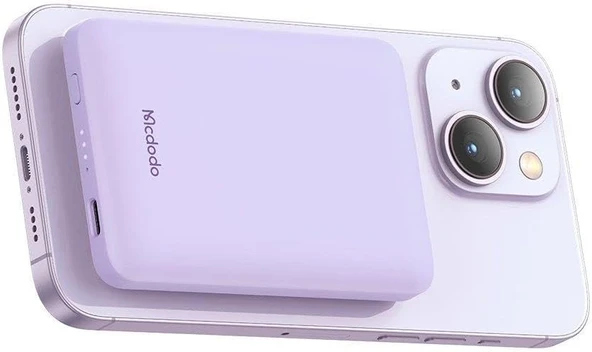 Mcdodo Mc-3953 15W Mini Manyetik 5000 Mah Powerbank, Mor