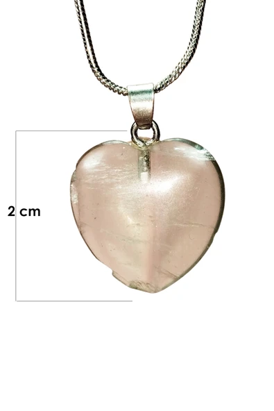 Florit Doğal Taşı Zincirli El Yapımı Kolye Uç: 2 cm Zincir: 20 cm Kutulu - Resim 2