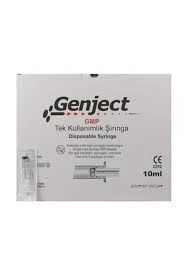 Genject 10 cc Enjectör 3P 21G 38mm Yeşil Şırınga 1 Adet