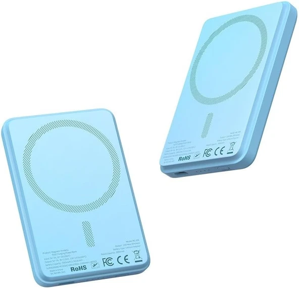 Mcdodo Mc-3952 15W Mini Manyetik 5000 Mah Powerbank, Mavi
