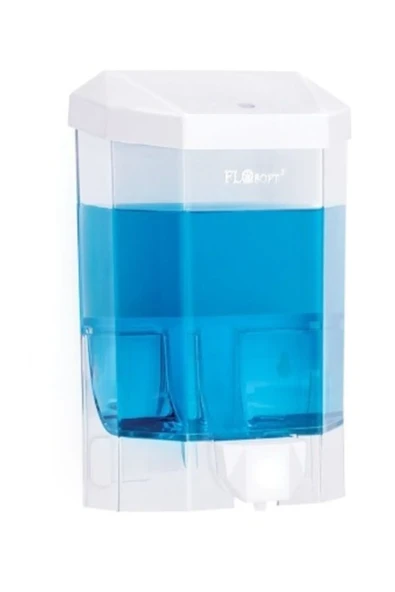 Plastik Büyük Şeffaf Sıvı Sabunluk 1000 Ml. Royaleks-F086 - 2