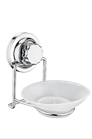 Vakumlu Plastik Sabunluk Krom Royaleks-VK-713 ürün görseli 1