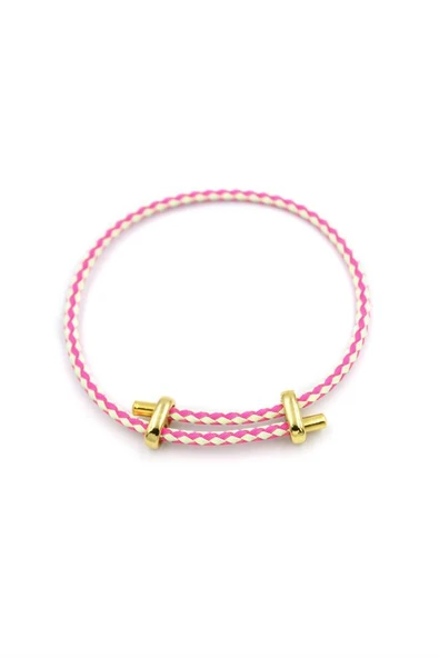 İp Bileklik - Fuşya - Resim 2