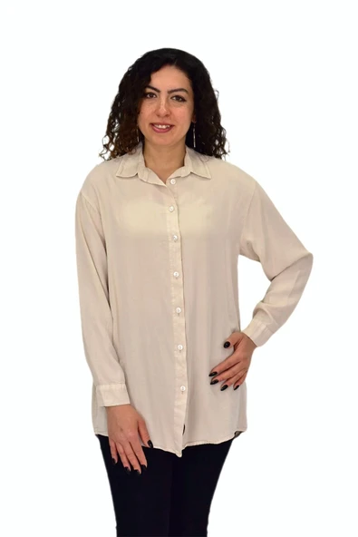 Kadın Uzun Kol Gömlek BGL-ST04647 - Resim 3