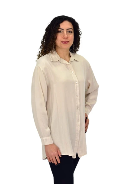Kadın Uzun Kol Gömlek BGL-ST04647 - Resim 7
