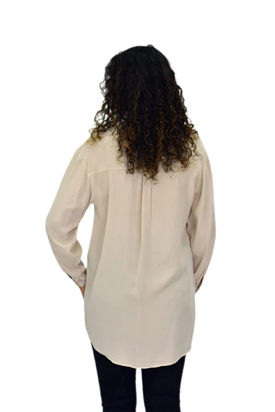 Kadın Uzun Kol Gömlek BGL-ST04647 - Resim 9