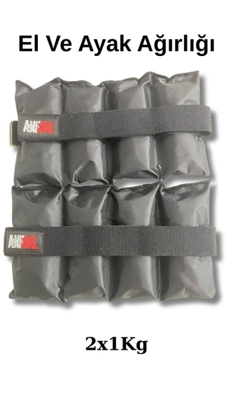 El Ve Ayak Bilek Ağırlığı 2x1kg (FİTNESS, PİLATES, KARDİYO IÇİN UYGUN) 2 adet 1 kg - 1