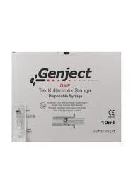 Genject 10 cc Enjectör 3P 21G 38mm Yeşil Şırınga 250 Adet