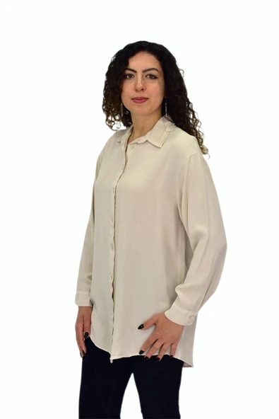 Kadın Uzun Kol Gömlek BGL-ST04647 - Resim 5