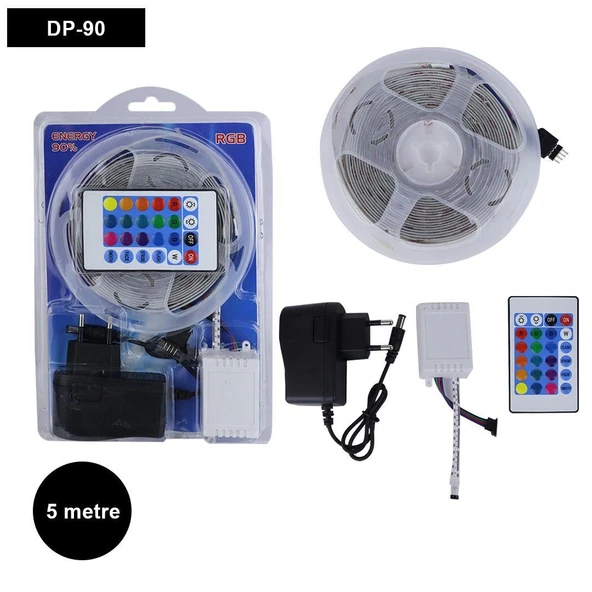 5 Metre 16 Renk Kumandalı Şerit Led - 2