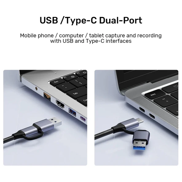 UNITEK 4K VIDEO CAPTURE KART HDMI TO USB-C/A (V1167A) - 6