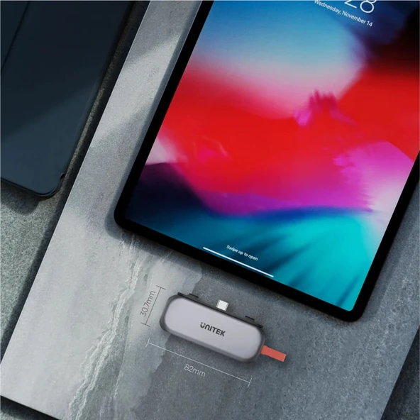 UNITEK USB-C 4in1 UNIVERSAL DOCK STATION IPAD PRO  AIR DESTEKLİ (D1070A) - 6