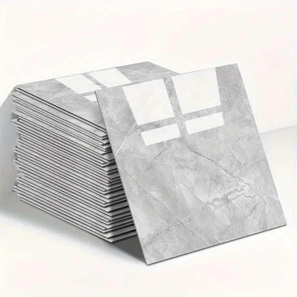 Gri Mermer Desen Du Sticker (30*30)