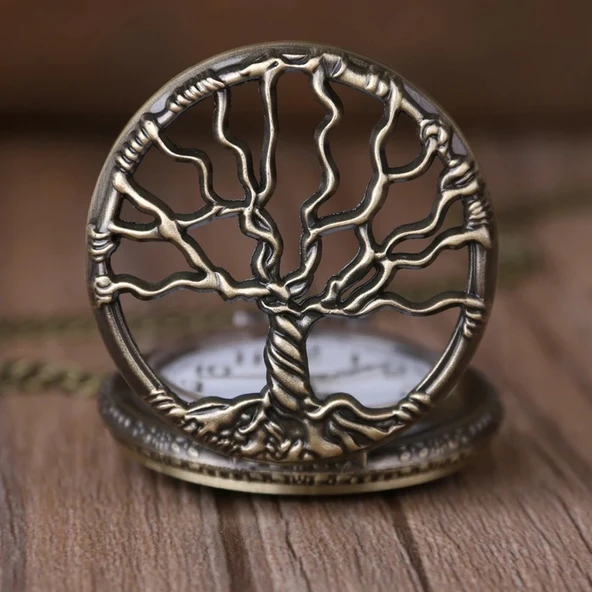 Hayat Ağaçı Tasarımlı Köstekli Saat - 3