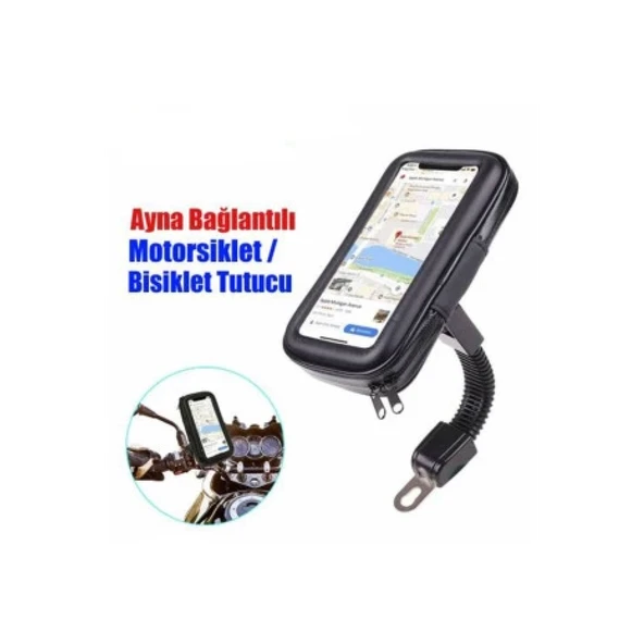 Motorsiklet Su Geçirmez Telefon Kılıfı Telefon Tutucu 7 İnç Xl - 2