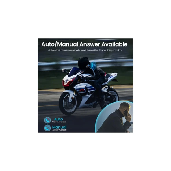Bt35 Kask Kulaklık Bluetooth 5.0 Motosiklet Interkom Su Geçirmez Kablosuz Kulaklık - 5