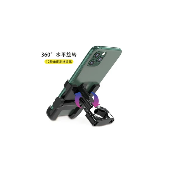 Alüminyum Gövdeli Metal Gidon Bağlantılı Motosiklet Telefon Tutucu 7 İnç Xl - 3