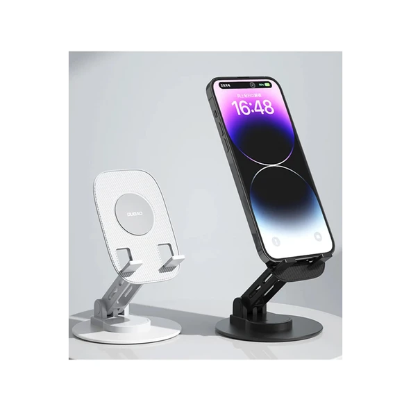 F17s  Masaüstü Telefon Tutucu Döner Tabanı Alüminyum Paslanmaz Çelik Katlanabilir - 4