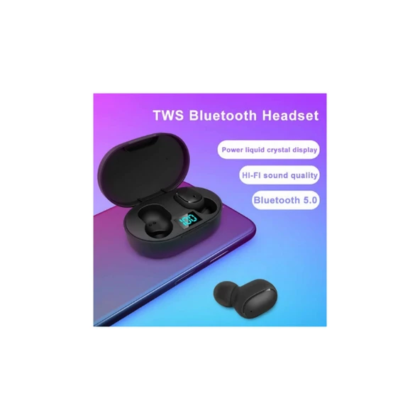 E6s Kablosuz Kulaklık Dijital Göstergeli Bluetooth Kulaklık 5.0 - 4