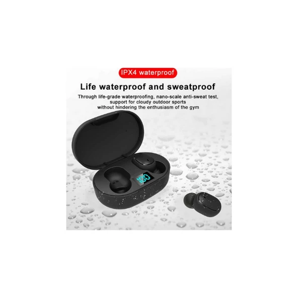 E6s Kablosuz Kulaklık Dijital Göstergeli Bluetooth Kulaklık 5.0 - 3