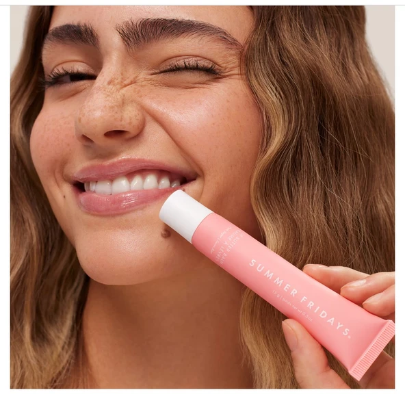 SUMMER FRIDAYS Lip Butter Balm - Parlaklık Ve Nemlendirme Etkili Balm Brown Hot Cocoa - 3