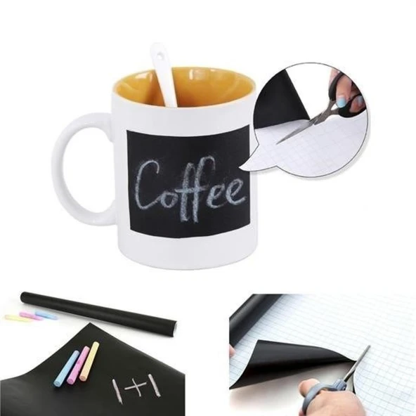 BUFFER® Sticker Rulo Yapışkanlı Çocuk Yazı Yazma Tahtası Yazı Yazma Sticker - 2