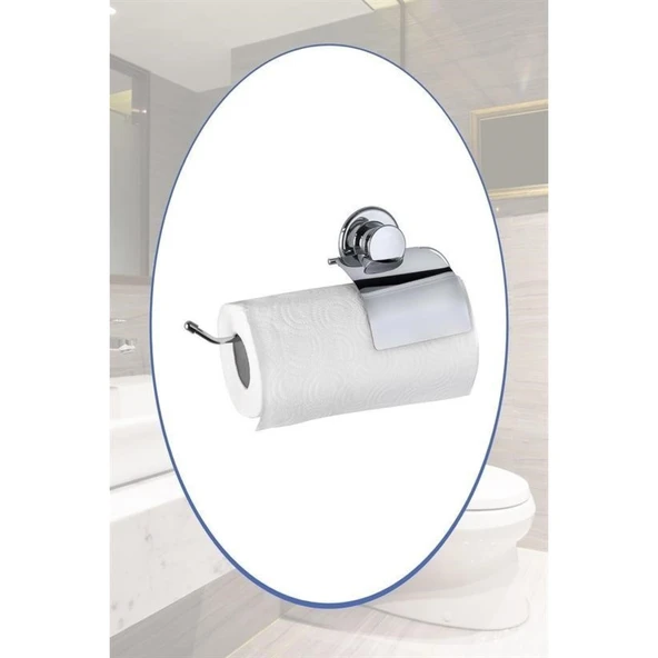 BUFFER® Vantuzlu Yapışkanlı Kağıt Havluluk Rulo Havlu Tutacağı Askısı - 2