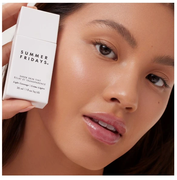 SUMMER FRIDAYS Sheer Skin Tint - Hyaluronik asit + skualen Shade 4 - Resim 2