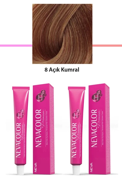 2 li Set Premium 8 Açık Kumral - Kalıcı Krem Saç Boyası 2 X 50 g Tüp ürün görseli 1