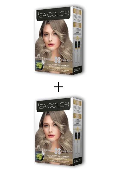 2X2 Tüp Krem Saç Boyası Seti Elmas Sarısı No:9.1 ürün görseli 1