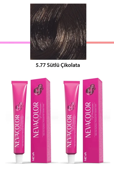 2 li Set Premium 5.77 Sütlü Çikolata - Kalıcı Krem Saç Boyası 2 X 50 g Tüp ürün görseli 1